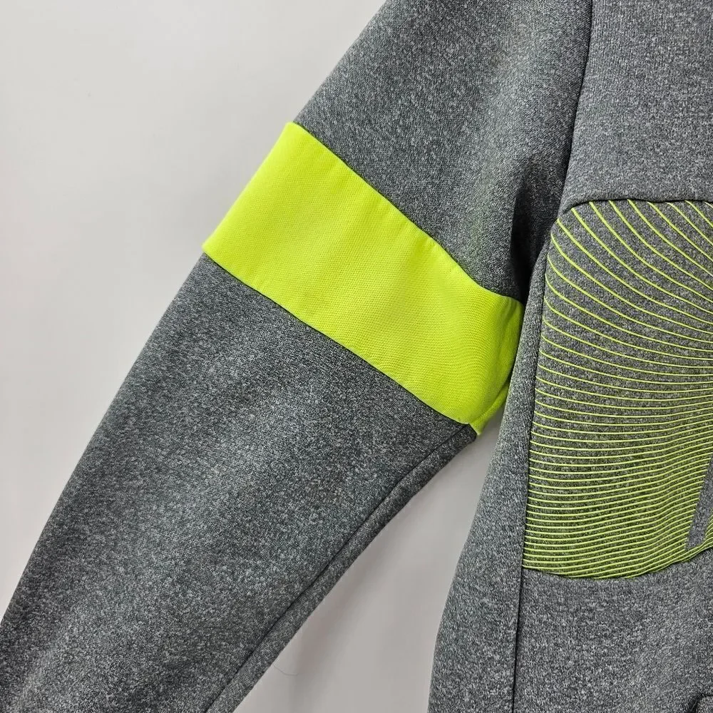 Nike medium sweatshirt hoodie neon green gray